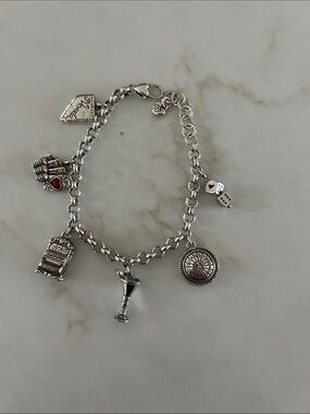 Brighton Silver Charm Bracelet Travel Theme”